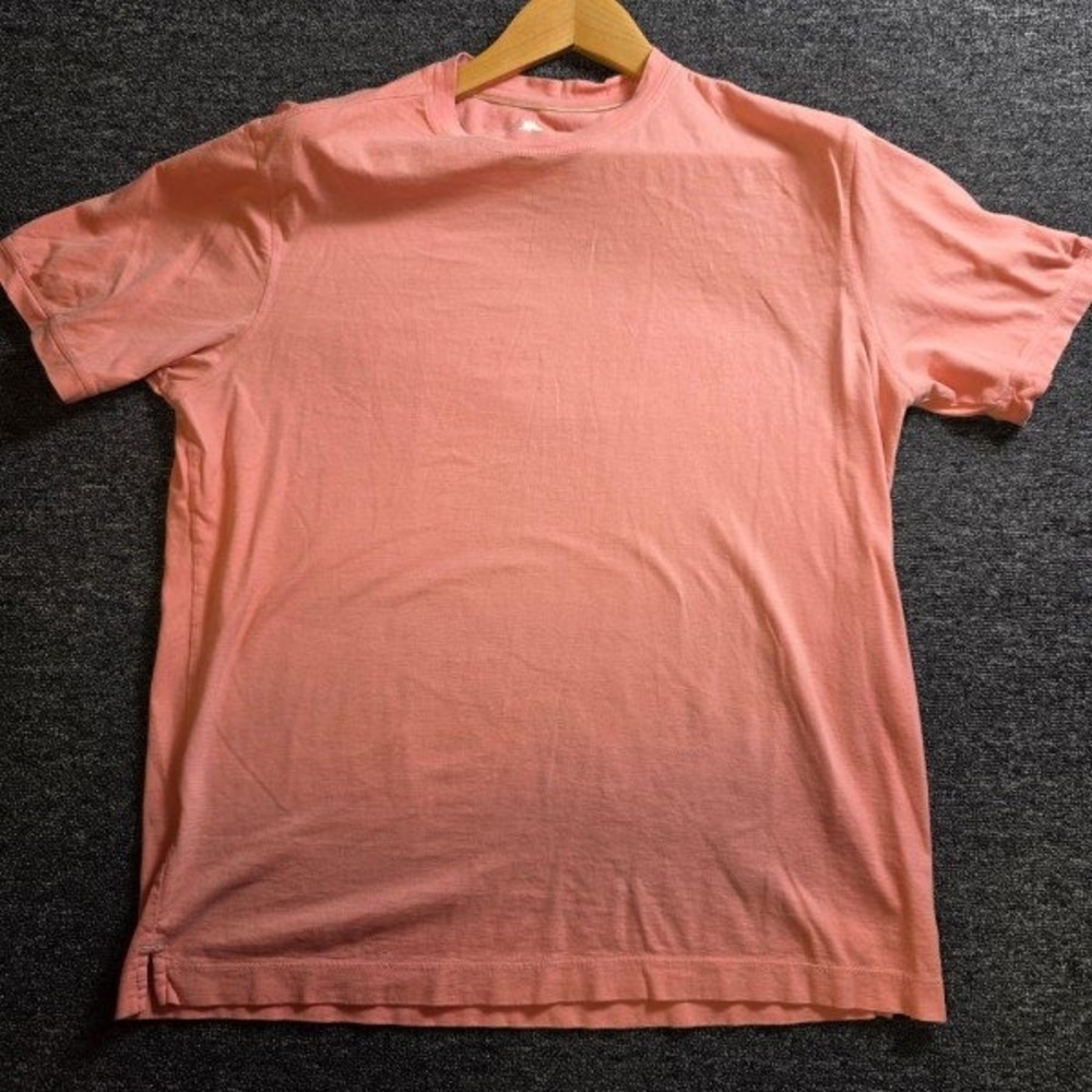Tommy Bahama T Shirt Men M Pink Short Sleeve Pima Cotton Modal Coastal Summer
